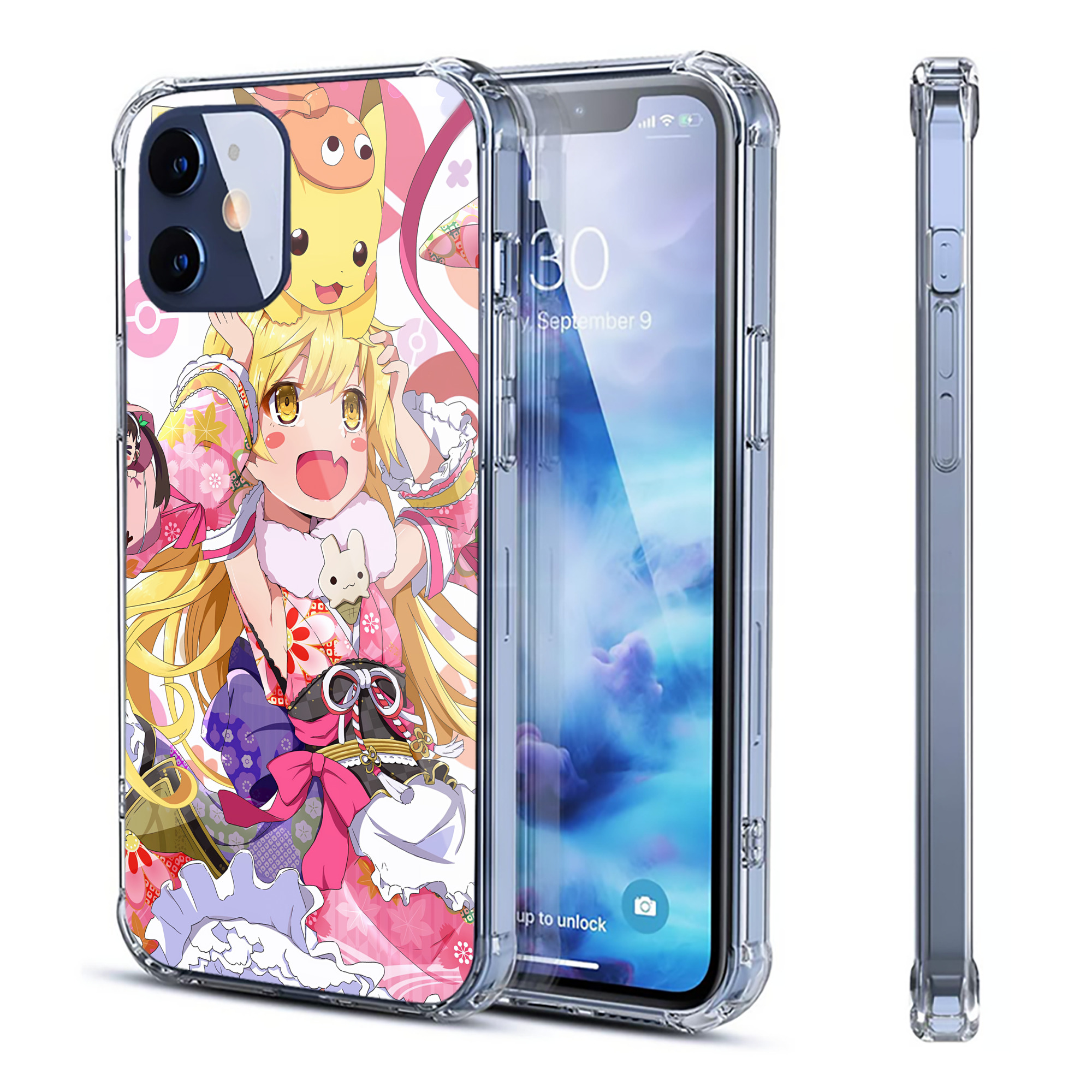 （画像用） ポケットモンスター Pokémon 【iPhone 12シリーズ対応】透明スマホケース（クリアソフトケース）